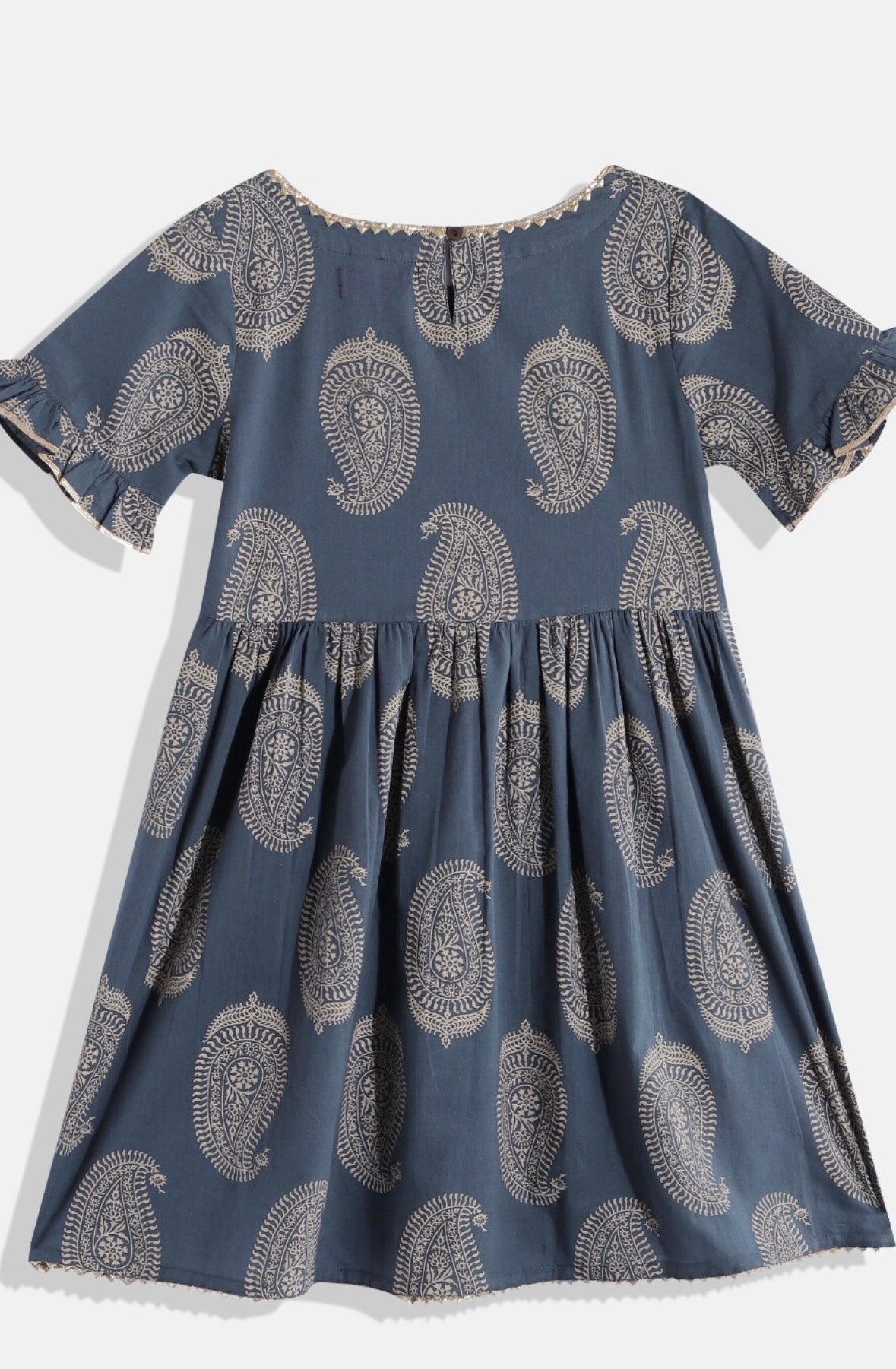 Ethnic Motifs Printed Pleated Gotta Patti Kurta with Sharara