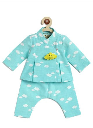 Little Dreamer Jhabla Set-Blue