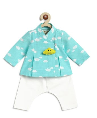 Little Dreamer Jhabla Set-Blue