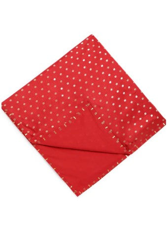 Baby Soft Brocade Swaddle - Red