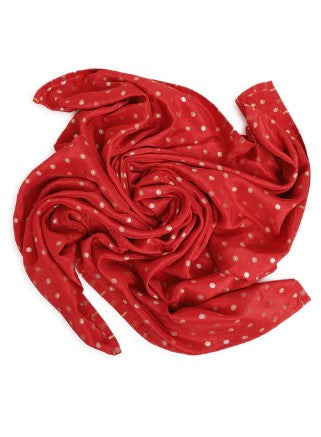 Baby Soft Brocade Swaddle - Red