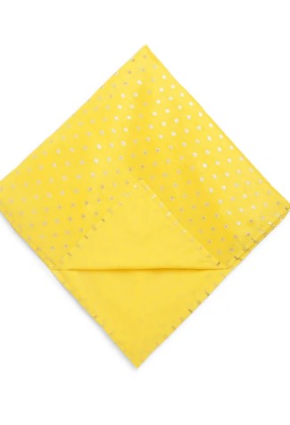 Baby Soft Brocade Swaddle - Yellow