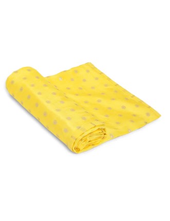 Baby Soft Brocade Swaddle - Yellow