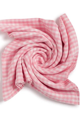 Charming Checks Swaddle-Pink