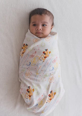 Hanuman Blessings Swaddle-White