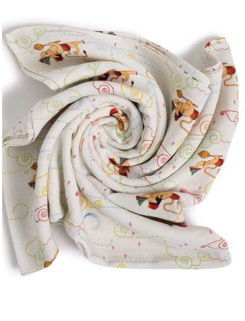 Hanuman Blessings Swaddle-White