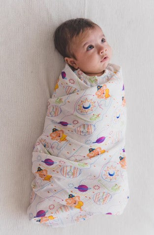 Ganesha Blessings Swaddle-White