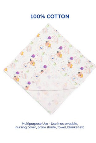 Ganesha Blessings Swaddle-White