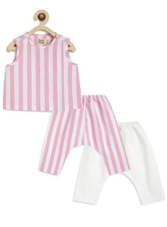 Little Champ Jhabla Set-Pink