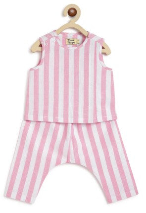 Little Champ Jhabla Set-Pink