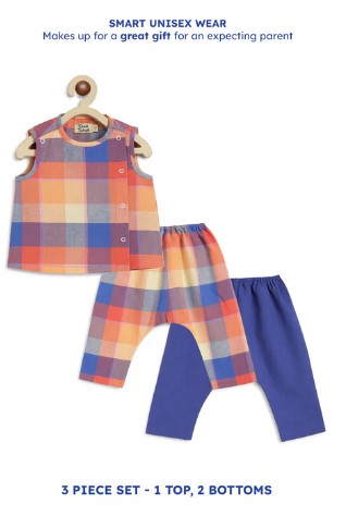 Little Champ Jhabla Set-Multicolor