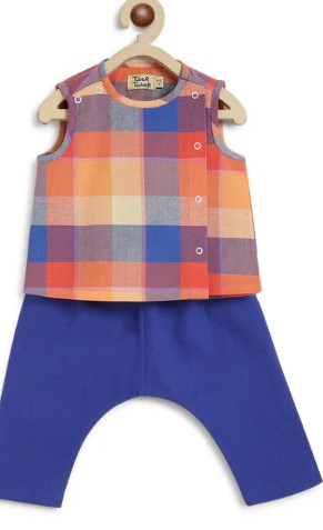 Little Champ Jhabla Set-Multicolor