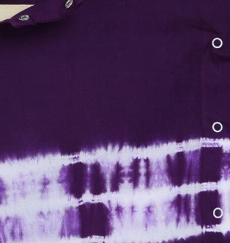 Baby Girl Set Purple Tie Dye Stripe